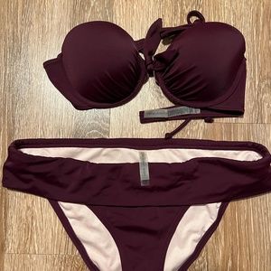 Victoria’s Secret Bikini Top 36B Bottoms M